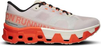 On Mens Cloudmonster Hyper Running Shoes In Mauve/flame