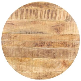 Berkfield Home Dining Table 80 cm Rough Mango Wood in Brown