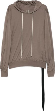 Rick Owens Felpa in cotone con cappuccio - Grigio