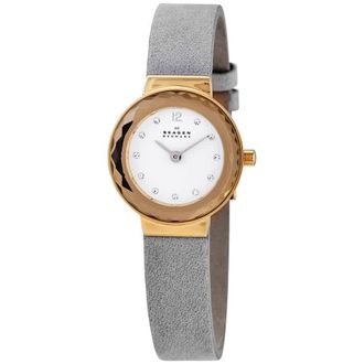 Skagen Leonora Quartz Crystal White Dial Ladies Watch SKW2778