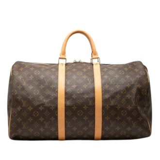 Louis Vuitton Pre-owned Weekend Bags, female, Brown, Size: ONE SIZE Pre-owned Keepall 50
