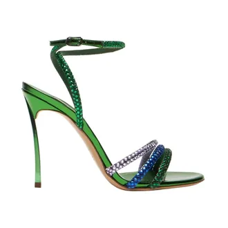 Casadei High Heel Sandals, female, Green, Size: 7 1/2 US Blade Sandal Andromeda