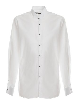 Karl Lagerfeld Microdots shirt snap buttons