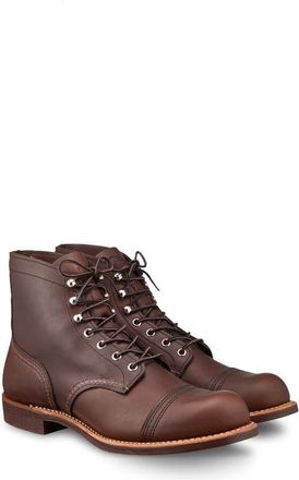 Red Wing Shoes Iron Ranger Cap Toe Boot in Amber Harness Leather at Nordstrom, Size 10.5
