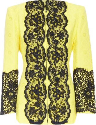 Christian Lacroix Yellow Lace Jacket