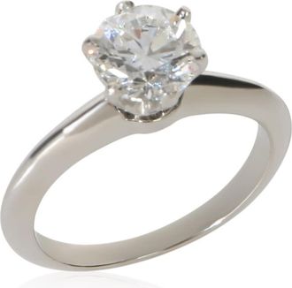 Tiffany & Co. Pre-Owned Tiffany & Co. 0.91 ct Round Brilliant Diamond Engagement Ring