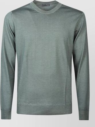 Drumohr ribbed virgin wool crew neck jumper
