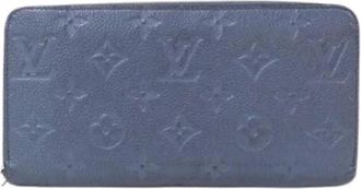 Louis Vuitton Pre-owned Clutches, female, Blue, Size: ONE SIZE Pre-owned Long wallet (bi-fold)