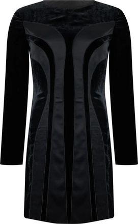 Alberta Ferretti Elegant Short Dress - Dames - Feestkleedjes - Zwart - S - Kleedjes