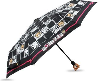 Moschino Teddybeer Grafische Print Paraplu - unisex - Paraplus - Veelkleurig - ONE Size - Accessoires