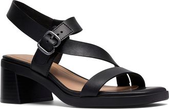 Clarks Jaylan Sol Womens Dress Sandals Black Leather : 8.5 B - Medium