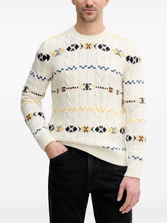 Benetton cable-knit pattern sweater - Toni neutri