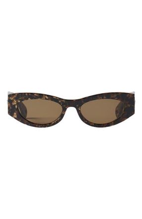 Lanvin Logo Sunglasses in Gold/brown at Nordstrom
