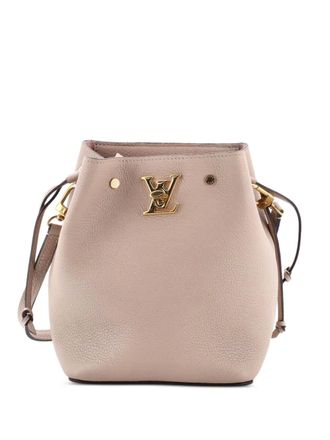 Louis Vuitton Lockme Leather Nano bucket bag - Toni neutri