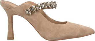 Alma En Pena Rhinestone pumps - Dames - Muiltjes - Beige - 41 EU - Schoenen