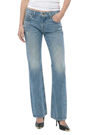 Mother Sky Blue Bootcut Mid Rise Jeans