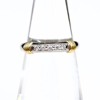 Dior Yellow Gold (18K) Platinum 950 Band Ring (Pre-Owned)