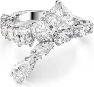 Swarovski Matrix Ring - Dames - Ringen - Grijs - 58 MM - Accessoires