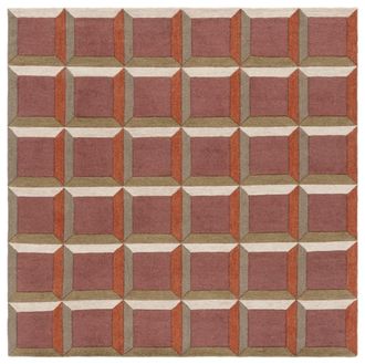 Safavieh Alfombra lana rosa/beige 183 x 183 cm