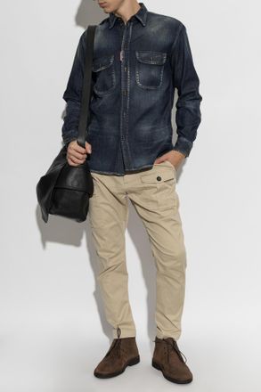 Dsquared2 Cargo Trousers, Mens, Beige