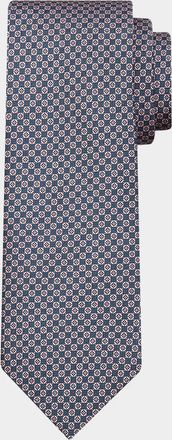 Brioni Men & apos;s Micro Motif Silk Tie