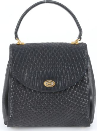 Bally Leather Handbag Tote Bag (Pre-Owned)