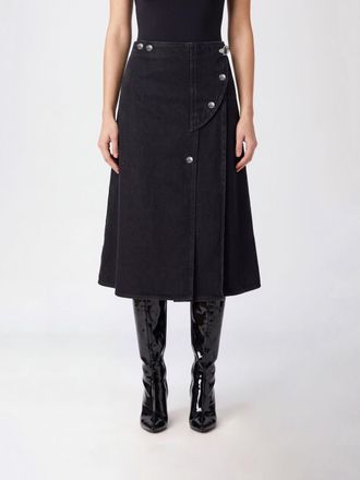 Marni Gonna midi a portafoglio in denim di cotone a vita alta