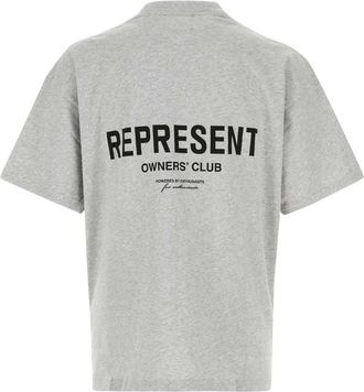 Represent Mens Owners Club T-Shirt Gray Cotton