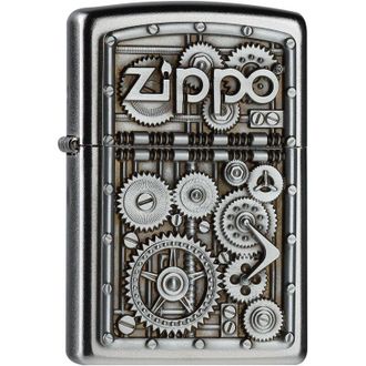 Zippo 1618 Accendino Slim Windproof - Colore Nero Opaco, Confezione Regalo