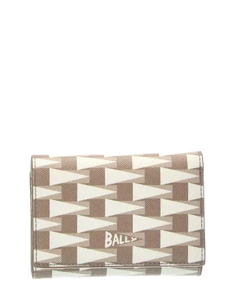 Bally Pennant Leather Card Holder