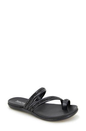 Kenneth Cole Reaction Gia Crystal Strap Slide Sandal in Black at Nordstrom Rack, Size 6.5