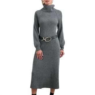 Rails Carrie Midi Dress In Charcoal Heather
