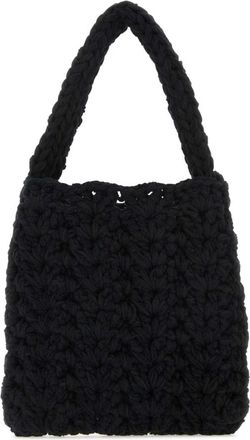 Marco Rambaldi Chunky Knit Bag - Dames - Shoppers - Zwart - ONE Size - Katoen - Tassen