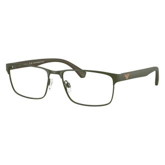Emporio Armani Glasses, unisex, Green, Size: 58 MM Ea1105 Rectangle Frame