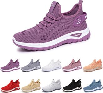 Generic Womens Slip on Trainers Size 7.5 Comforble Walking Gym Fitness Shoes with Memory Foam Ladies Non Slip Casual Running Sneakers Lightweight Breathable M