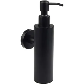 OEM Dispensador De Jab&oacute;n De Pared De Acero Inoxidable 304, 200 Ml, Color Negro Mate, Para Ba&ntilde;o, Manual, Champ&uacute;, Gel De Ducha