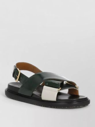 Marni leather flat sandals