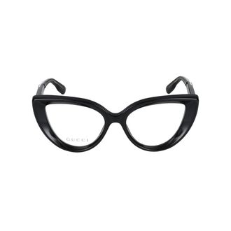 Gucci Cat-Eye Optical Frame - female - Gucci - Glasses - Black - 52 MM - Accessories