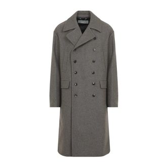 Dries Van Noten Rascott Bis Jas - Heren - Mantel - Grijs - S - Wol - Jassen