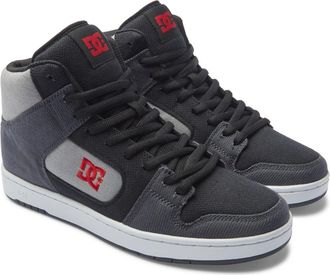 DC Sneaker DC SHOES Manteca 4 Hi Zero Waste, Herren, Gr. 7,5(40), rot (schwarz, rot, grau), Obermaterial:Obermaterial: Leder (Kuh) / Futter: Textil / Aus