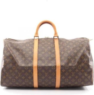 Louis Vuitton Vintage, unisex, Bruin, ONE Size, Pre-owned Canvas Weekendtas