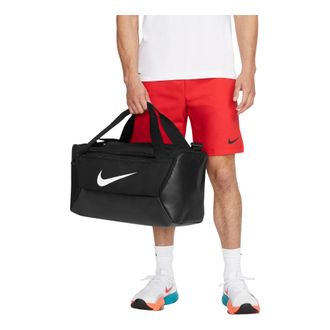 Nike Brasilia 9.5 Training Duffel Bag Small Black White DM3976-010