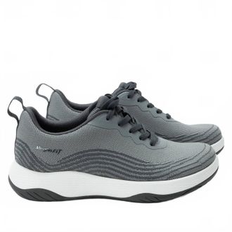 Alegria Womens In8 Comfort Lace Up Sneakers In Grey