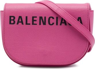 Balenciaga Pre-owned Balenciaga Grained Calfskin Logo Ville Day Crossbody XS Ladies 82VG1AI33N5AXRIS