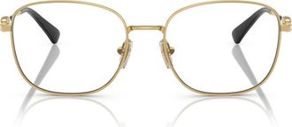 Vogue Eyewear 52mm Square Optical Glasses in Gold/Black at Nordstrom