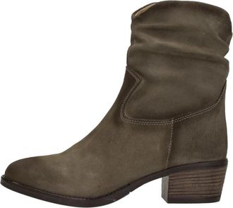Aqa Enkellaarsjes Hak - Dames - Cowboylaarzen - Bruin - 37 EU - Schoenen