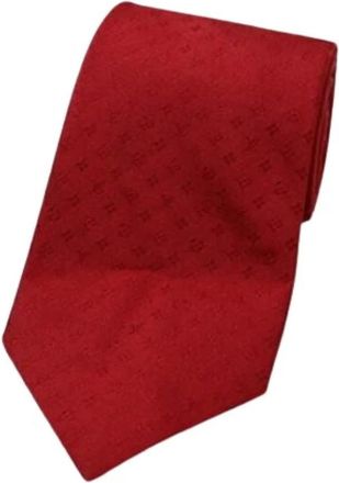 Louis Vuitton Pre-owned Scarves, male, Red, Size: ONE SIZE Pre-owned Cravat