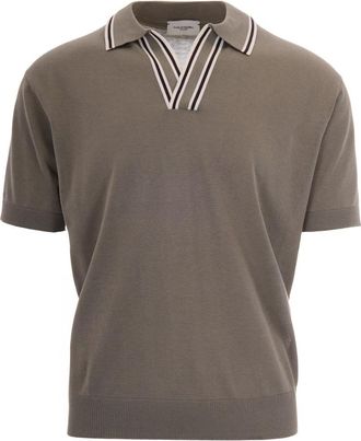 Paolo Pecora V-neck Truien - Heren - V-hals truien - Groen - M - Katoen - Truien & Vesten