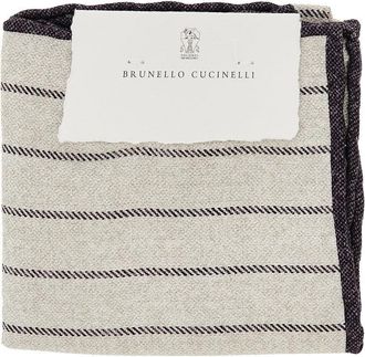 Brunello Cucinelli Jacquard silk pocket square Man One Size