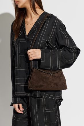 Toteme Suede Bag T-Lock, Womens, Brown